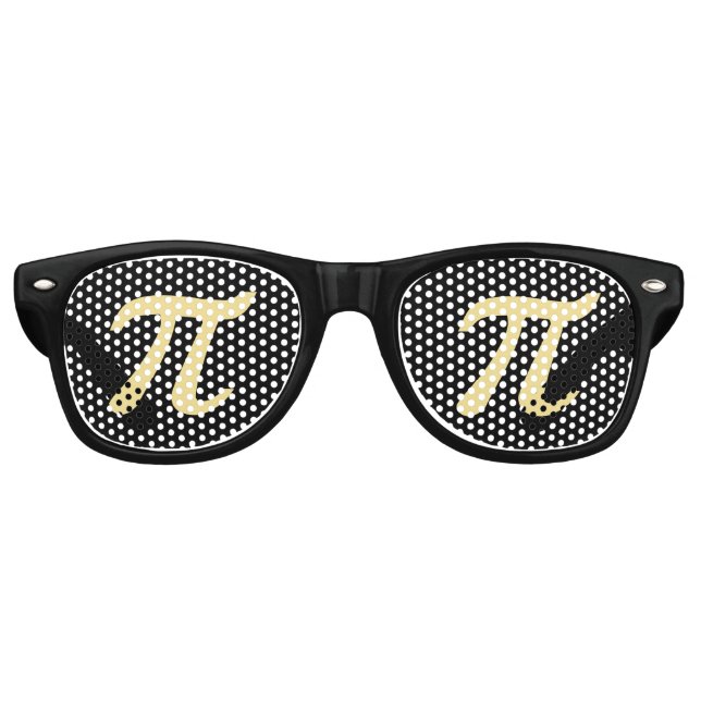 Cool Fun Pi Geeky Nerdy Party Shades Sunglasses (Front)