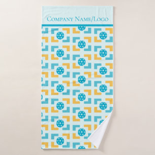 Cool Fun Pickleball Patterned Bath Towel