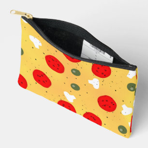Cool fun pizza pepperoni mushroom accessory pouch