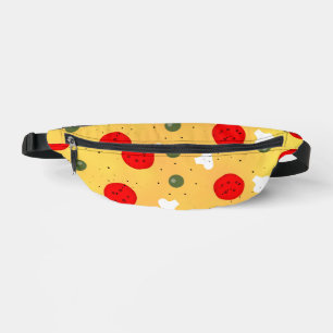 Cool fun pizza pepperoni mushroom bum bags