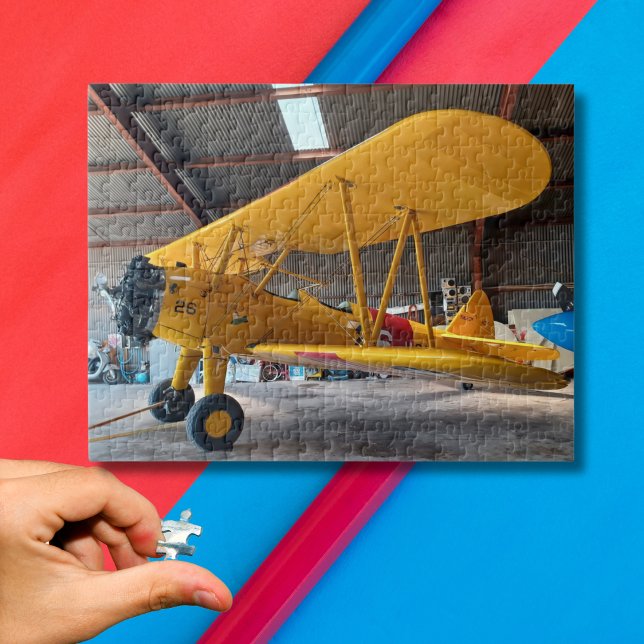 Cool Fun Stearman Aeroplane Photo, Family,Aviation Jigsaw Puzzle (Creator Uploaded)