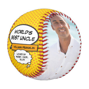 Cool Fun Uncle Modern Comic Book Photo Baseball