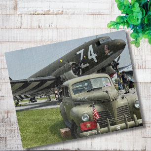 Cool Fun Vintage Aeroplane Photo Pilot Aviation Jigsaw Puzzle