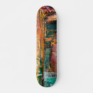 Cool Funky Abstract Art Skateboard