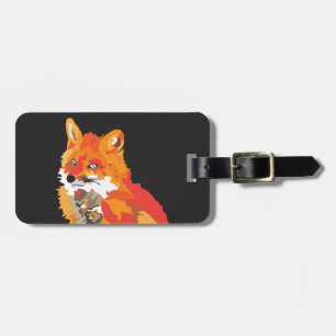 Cool Funky Fox Luggage Tag