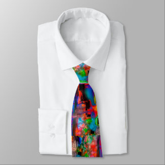 Cool Funky Hip Artsy Creative Modern Art Painting  Tie