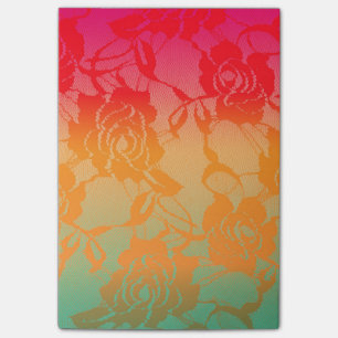 Cool Funky Summer Colourful Gradient Post-it Notes