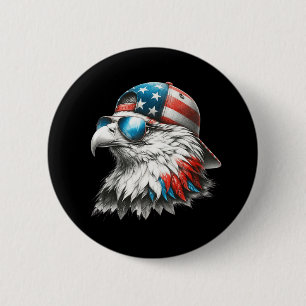 Cool Funny American Bald Eagle Inauguration Day Me 6 Cm Round Badge