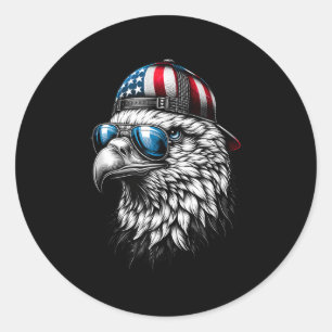 Cool Funny American Bald Eagle Inauguration Day Me Classic Round Sticker