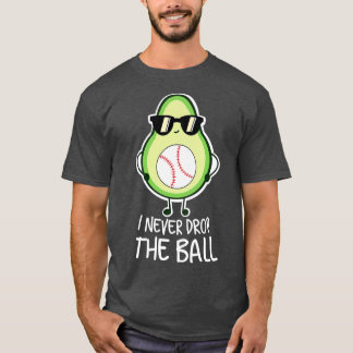 Cool Funny Avocado Baseball Lover T-Shirt