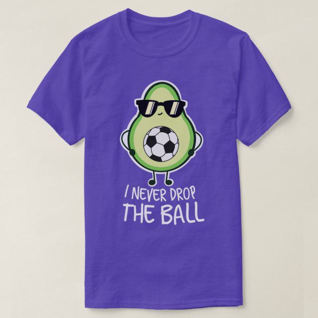Cool Funny Avocado Soccer T-Shirt (Design Front)