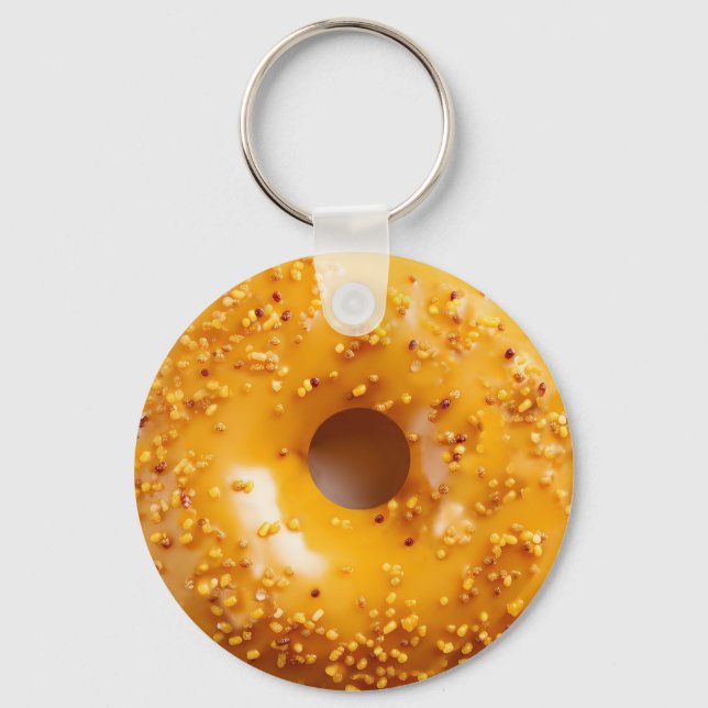 Cool Funny Bagel Them Promotional  Key Ring (Front)