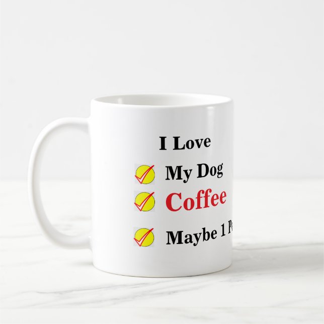 Cool Funny Coffee Lover Saying Coffee Mug (Left)