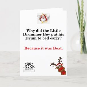 Cool Funny Dad Christmas Joke Holiday Card