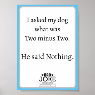 Cool Funny Dad Joke Design Poster