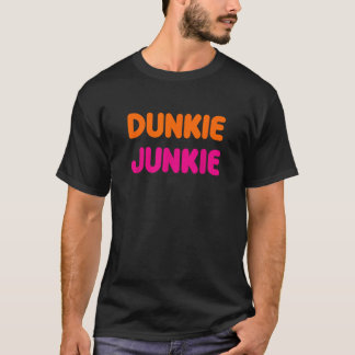 Cool Funny Dunkie Junkie Coffee Love Funny Coffee  T-Shirt