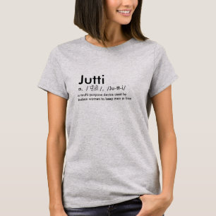 Cool Funny Punjabi jutti desi Indian women pride T-Shirt