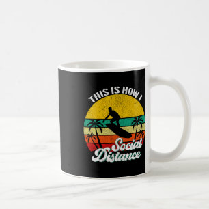 Cool Funny Retro Sunset Vintage Surfing Surfer Sur Coffee Mug