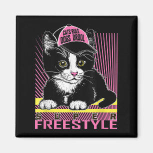 Cool Funny Sarcastic Cats Meme Quotes Cartoon Grap Magnet