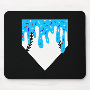 Cool Funny Sell Home Plate Ice Cream Drip With Spr Mouse Pad