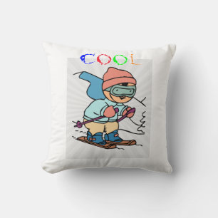 Cool Funny Skier skiing designs skiing funny Cushion