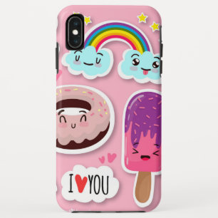 Cool funny stickers iPhone XS max case