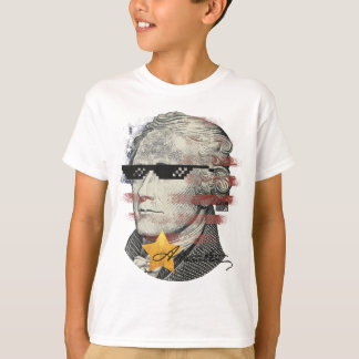 Cool Funny Sunglasses Patriotic Alexander Hamilton T-Shirt