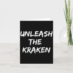 Cool Funny Unleahe Kraken Shirt Novelty Gift Men W Card