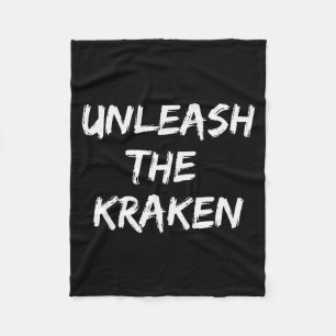 Cool Funny Unleahe Kraken Shirt Novelty Gift Men W Fleece Blanket