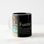 Cool Funtie Aunt Auntie Definition Photo Collage Two-Tone Coffee Mug<br><div class="desc">Personalise the text and 4 photos to create a unique keepsake for your special favourite Funtie,  Aunt or Auntie to create a unique gift. A perfect way to show her how amazing she is every day. Designed by Thisisnotme©</div>