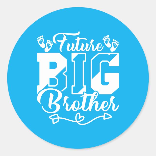 Cool future big Brother  Classic Round Sticker (Front)