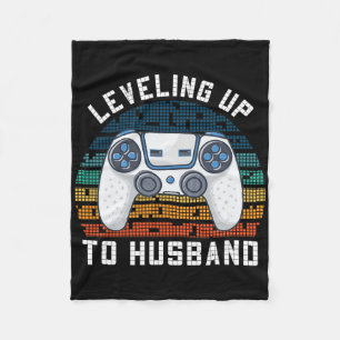 Cool Future Husband Engagement Men Boys Groom To B Fleece Blanket