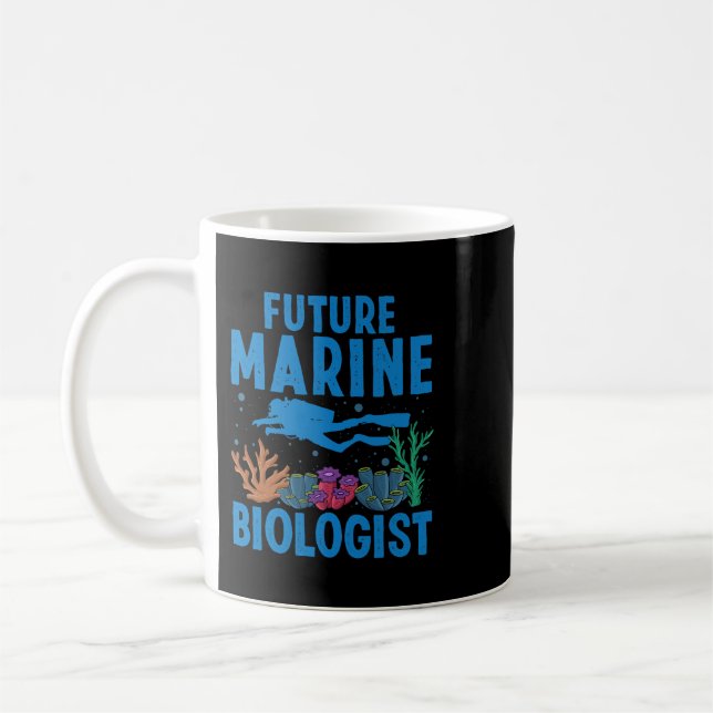 Cool Future Marine Biologist For Men Women Marine  Coffee Mug (Left)
