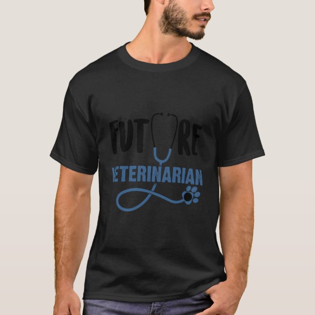 Cool Future Veterinarian Gift Funny Veterinary Stu T-Shirt (Front)
