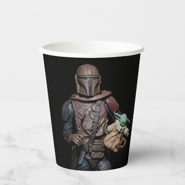 Cool Galactic Bounty Hunter Party Paper Plates Cups (Front)