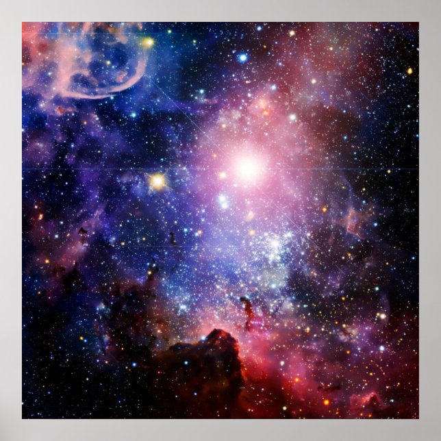 Cool galaxy nebula poster (Front)