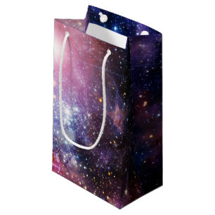 Cool galaxy nebula small gift bag