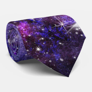 cool galaxy pattern space tie