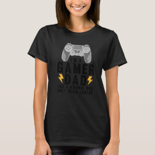 Cool Gamer Dad For Men Father Gaming Computer Vide T-Shirt