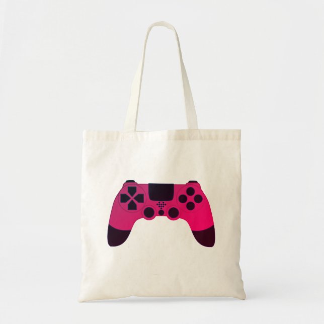 Cool Gamer Design - Gaming Controller Nerdy Tote Bag (Front)