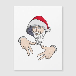 Cool Gangsta Hip Hop Hand Rap Santa Claus