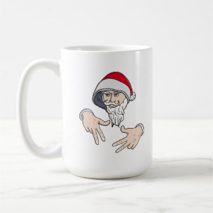 Cool Gangsta Hip Hop Hand Rap Santa Claus Coffee Mug