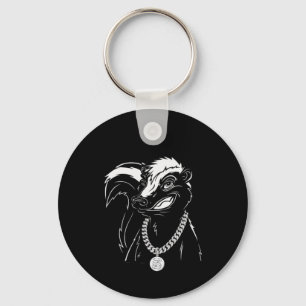 Cool Gangster Skunk – Hip-hop Streetwear Animal Ar Key Ring