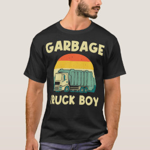 Cool Garbage Truck For Boys Kids Men Trash Waste M T-Shirt