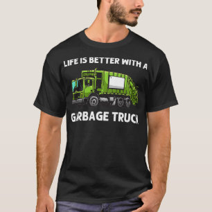 Cool Garbage Truck For Boys Kids Toddler Trash Was T-Shirt