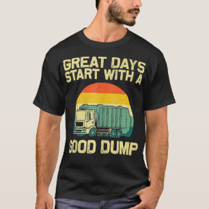 Cool Garbage Truck For Men Kids Boys Trash Waste M T-Shirt