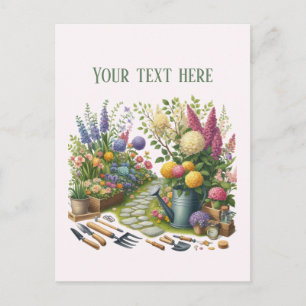 Cool Gardening Landscaping customisable  Postcard