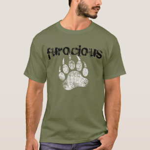Cool Gay Bear Pride Grunge Furocious Bear Paw T-Shirt
