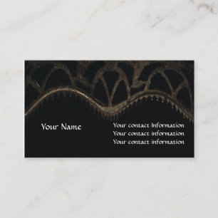 Cool Gears Brown and Black Abstract Business Card