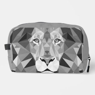 Cool Geometric Lion Head Dopp Kit